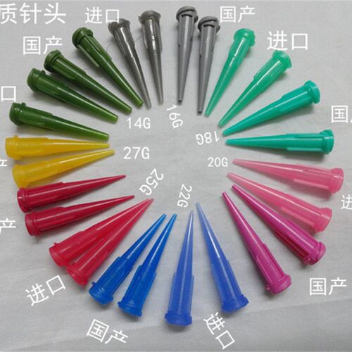 14G进口 全塑料注胶针咀滴胶针嘴点胶机打胶针头TT斜式点胶针头