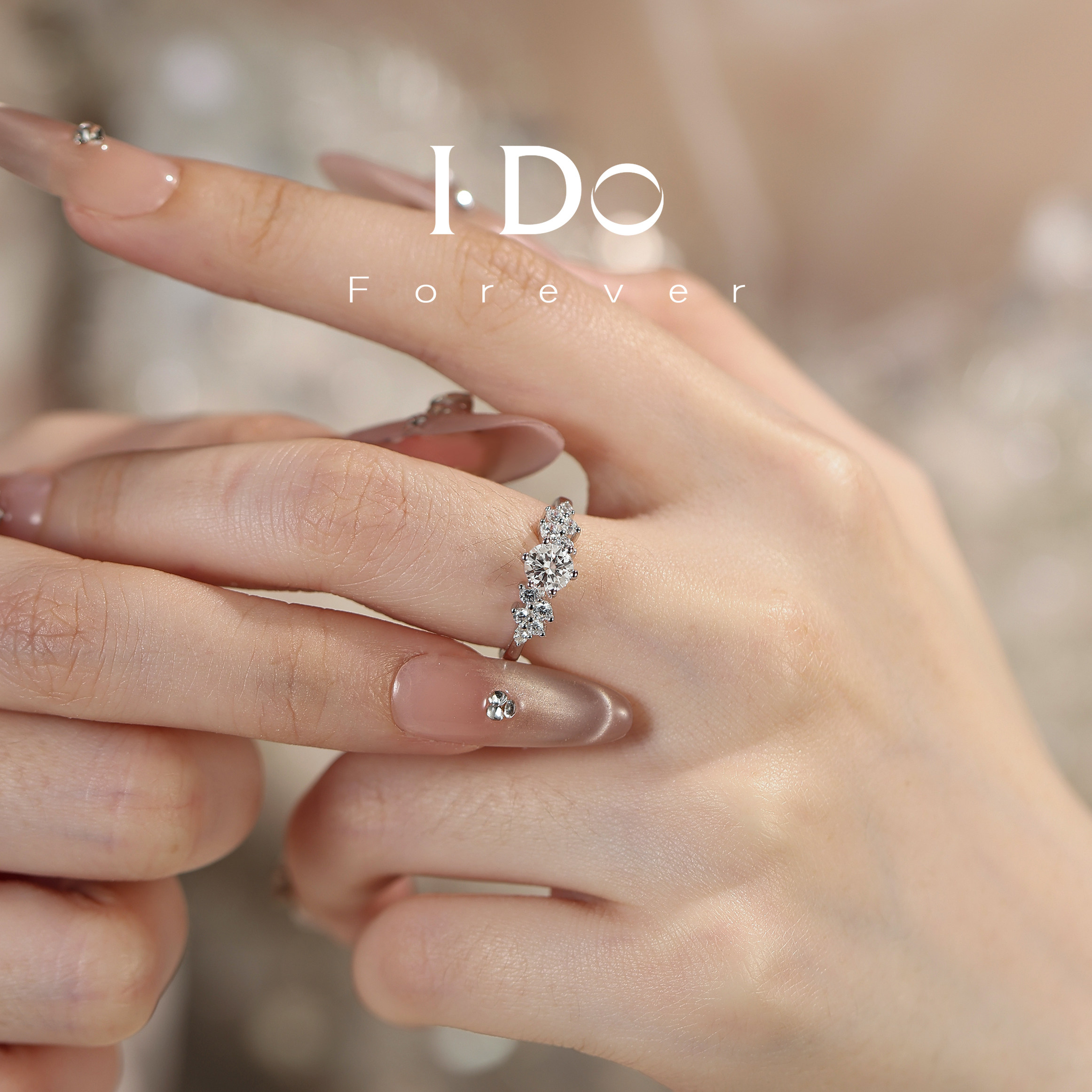 IDOForever培育钻石钻戒求婚图片