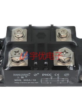 上整MDQ300A-16单相整流桥模块桥堆整流模块MDQ300A1600V原装现货