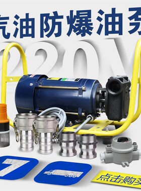1.5寸2寸大流量抽油泵220V380V汽油加油泵甲醇防爆静音自吸滑片泵