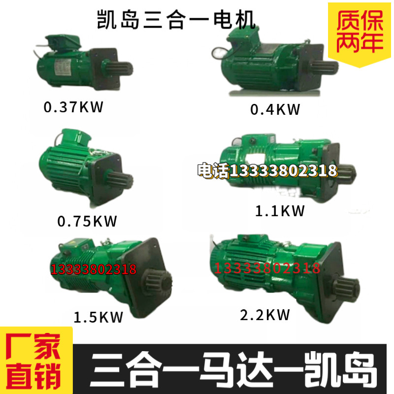 ELK浙江凯岛圣音发电机 软启动三合一电机起重机行车吊机运行马达
