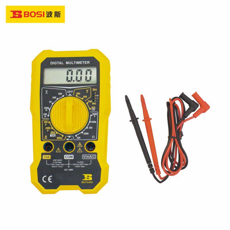 波斯三位半数字万用表数显多用表600V10A电阻频率BS476498