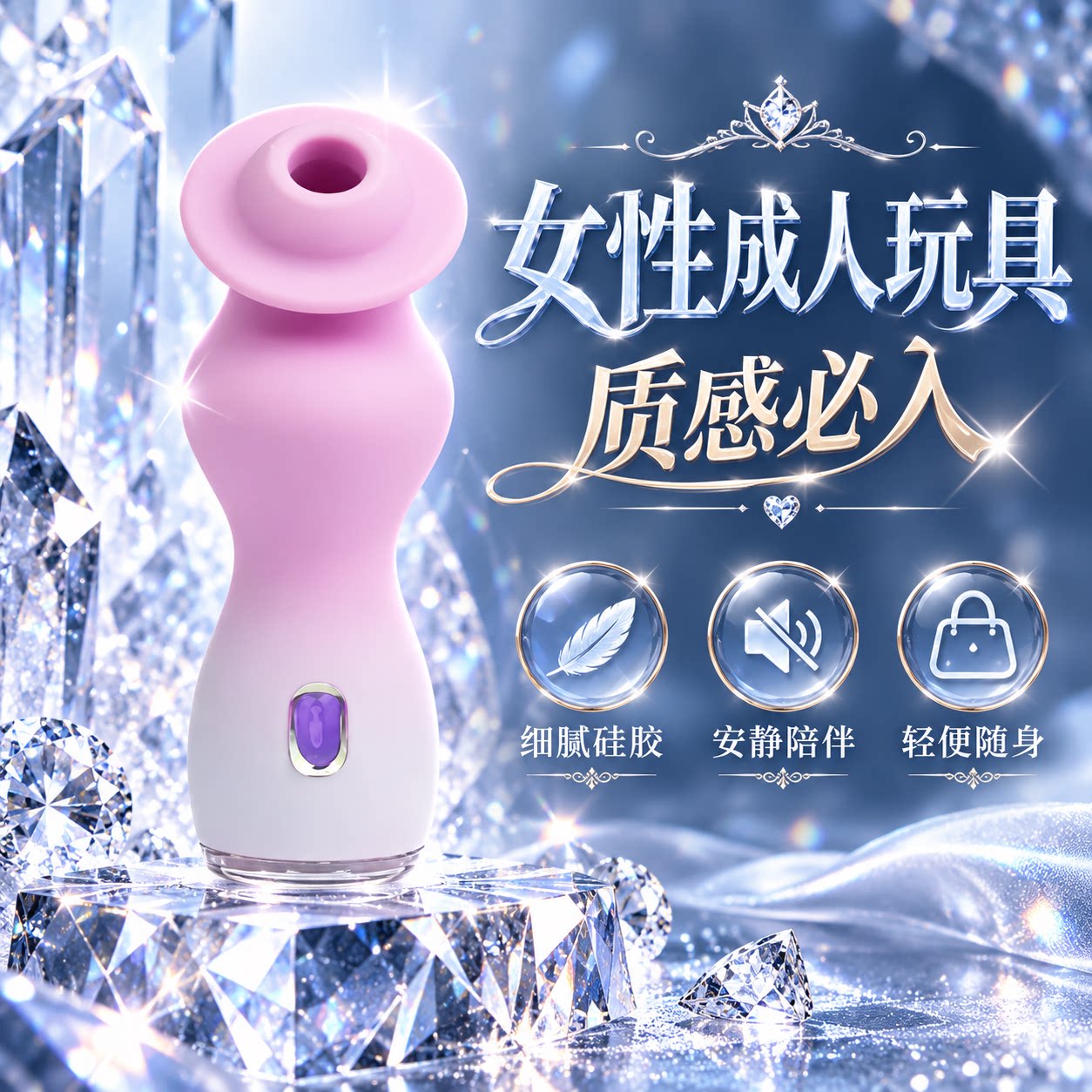 保密静音吮吸跳蛋成人情趣用品