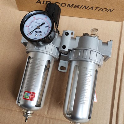 SNS神驰气动SFC200 300 400二联件油水调压分离器 过滤器SFR+SL