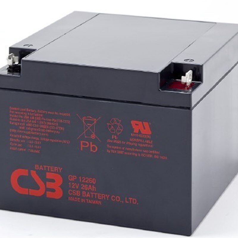 CSB蓄电池 GP12260 12V26AH 直流屏电柜 UPS电源 应急电源电瓶