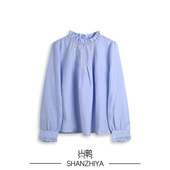 气质通勤小衫 山只鸭 女2026新款 立领衬衫 上衣 SZY