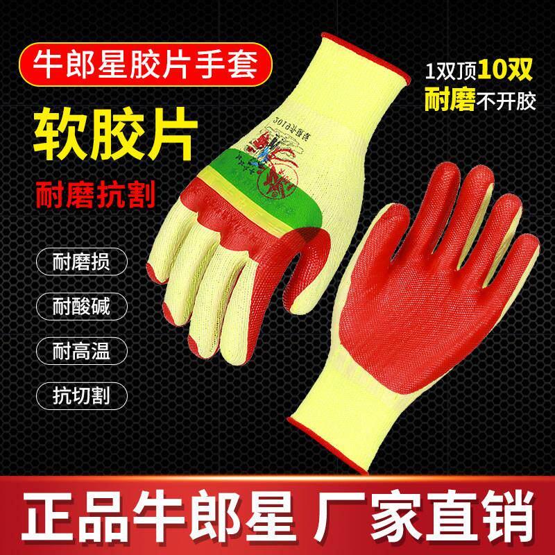 Y牛郎星薄膜手套涂塑加厚