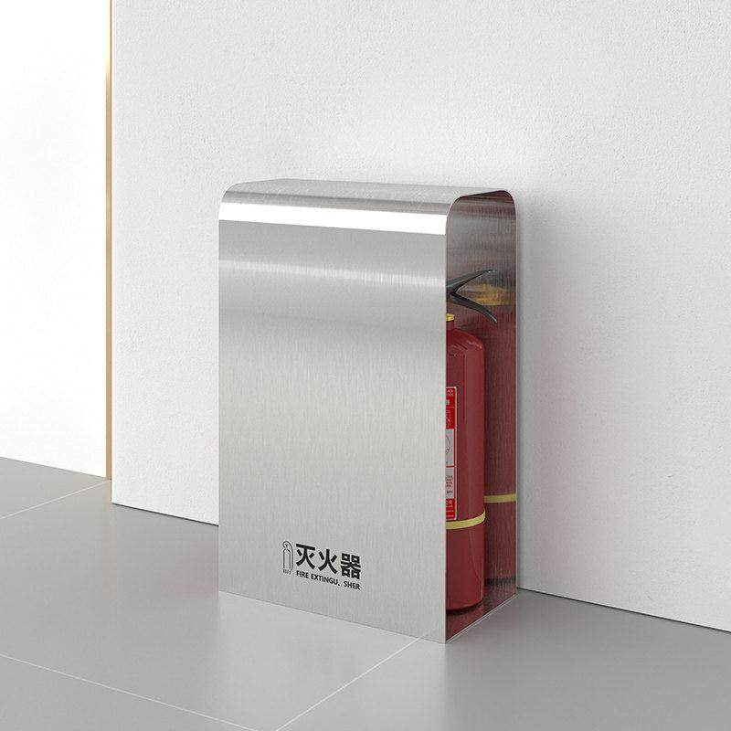 不锈钢双瓶灭火器箱落地