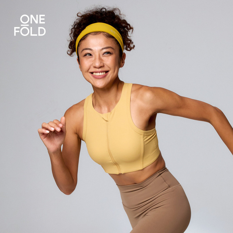 ONEFOLD瑜伽跑步运动背心带胸垫