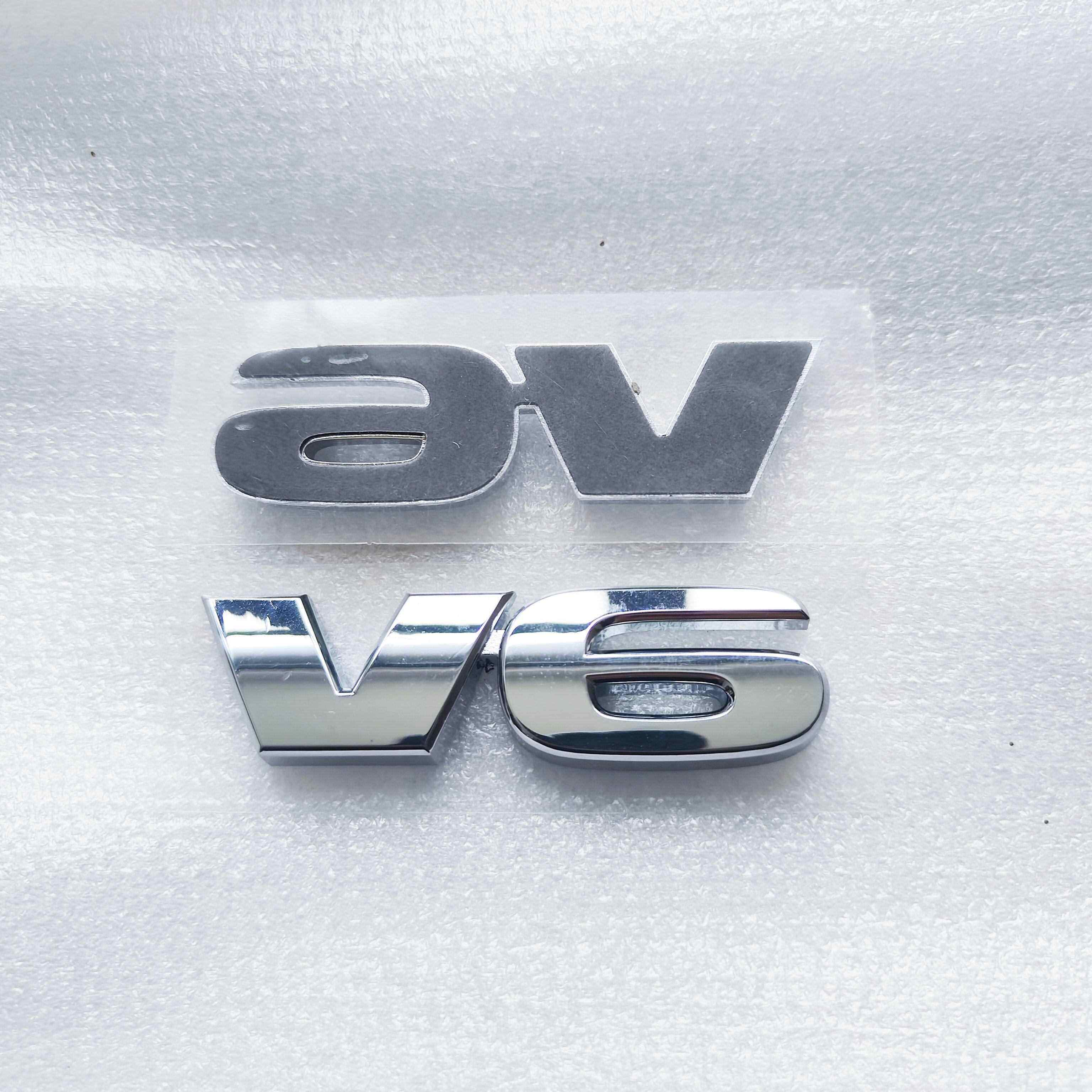 适用V6丰田凯美瑞坦途汉兰达霸道锐志V6尾标六缸车标后标贴原厂