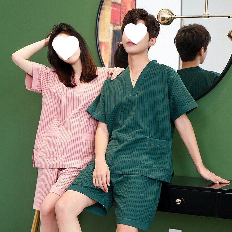 端定 制汗蒸服士棉质女款情侣汉蒸浴服足疗大码桑拿服棉质