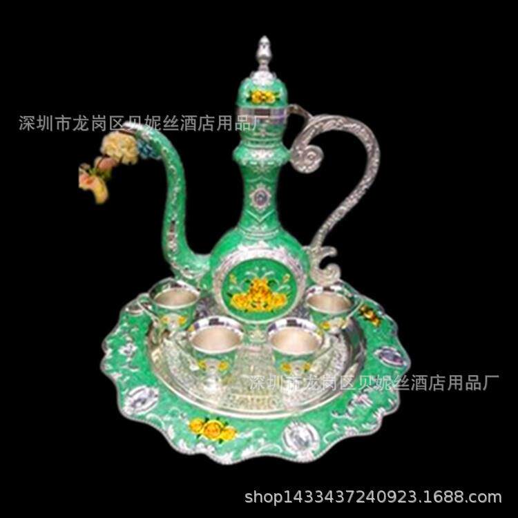 档新款镀金镀银大酒具家居酒店锌合金酒具