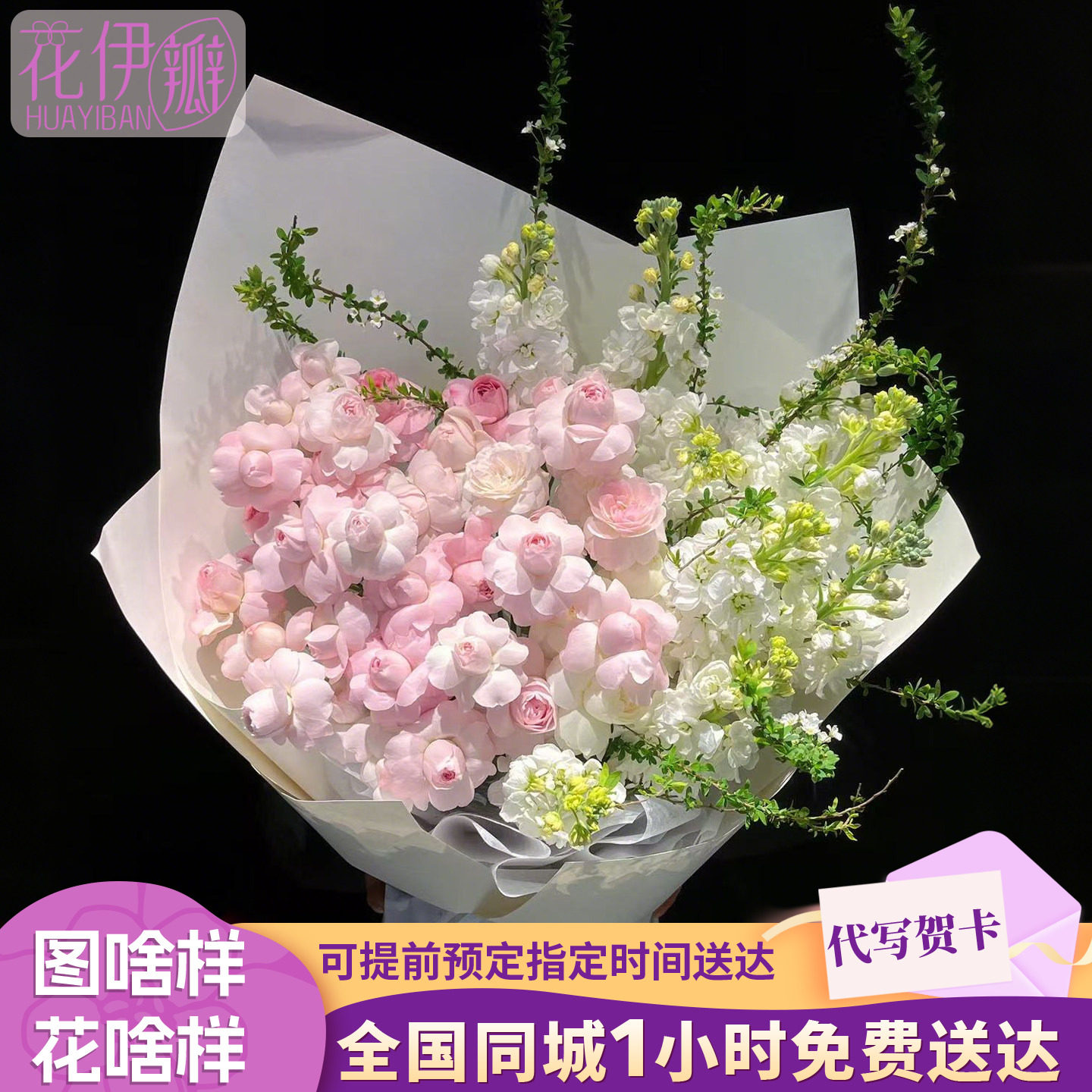 仙子之吻玫瑰鲜花束同城速递生日花店全国配送上门北京