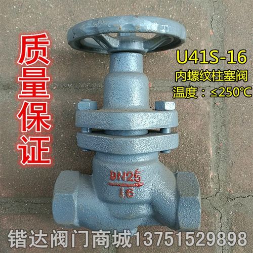 Q11S-16内螺纹柱塞阀 丝口柱塞阀 锅炉蒸汽阀 高温截止阀DN25DN40