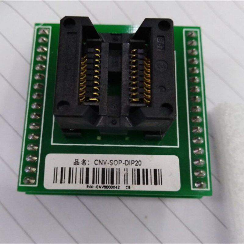 全新SOP20烧录座 CNV-SOP-DIP20测试座 SOP20转DIP20烧录测试座