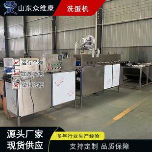 保洁蛋清洗喷码洗蛋机禽蛋三排清洗设备松花蛋去污清洗线