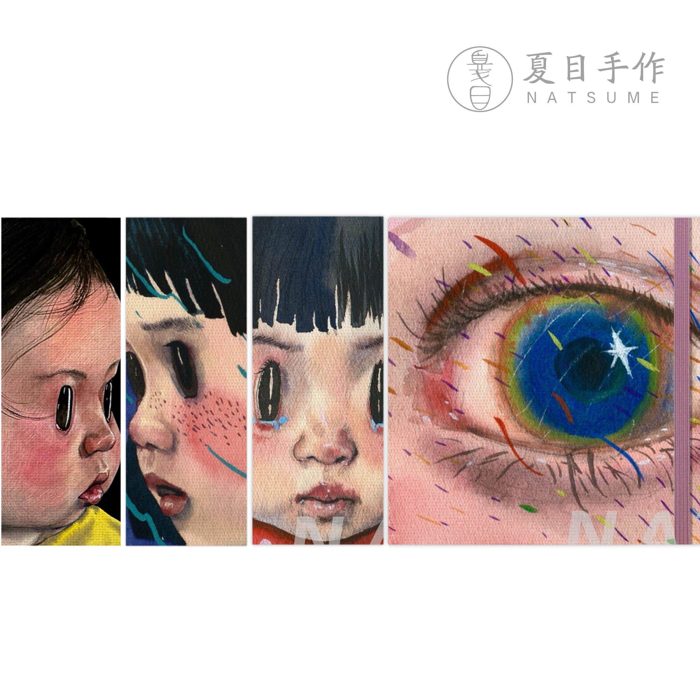 NATSUME水彩画画本 宝虹艺术家级阿诗中粗纹手工旅行水彩本