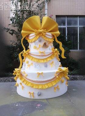 蛋糕M33226泡照沫模型仿真蛋糕型定制多层户外儿童拍大道具现三层