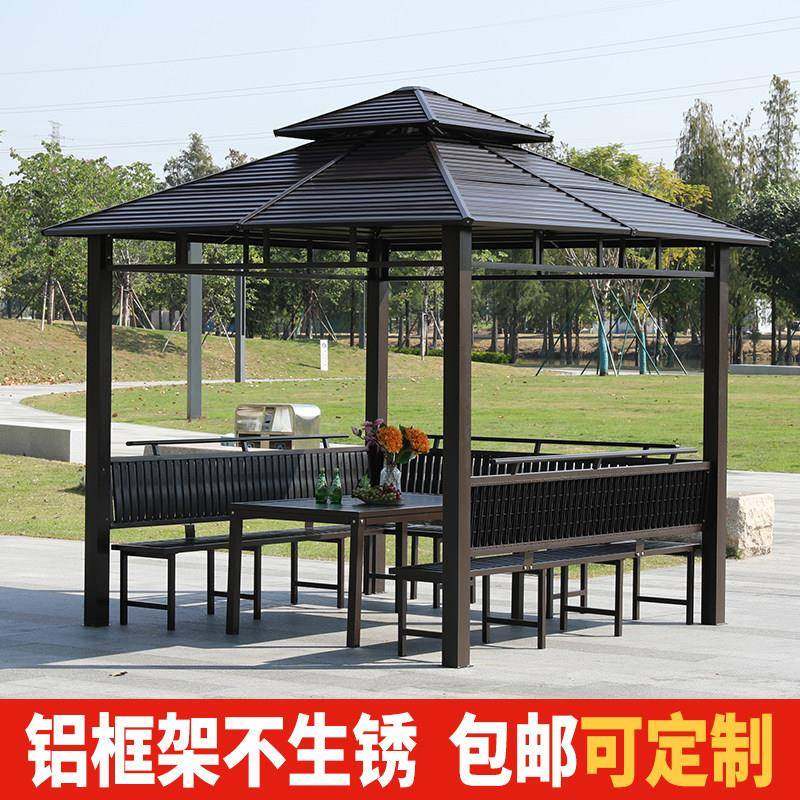 镀锌钢凉亭户外庭院别墅防晒防雨棚加厚防腐防锈露台景区凉亭,商业/办公家具,景观廊架,淘宝优惠券,粉丝福利购,淘宝优惠卷