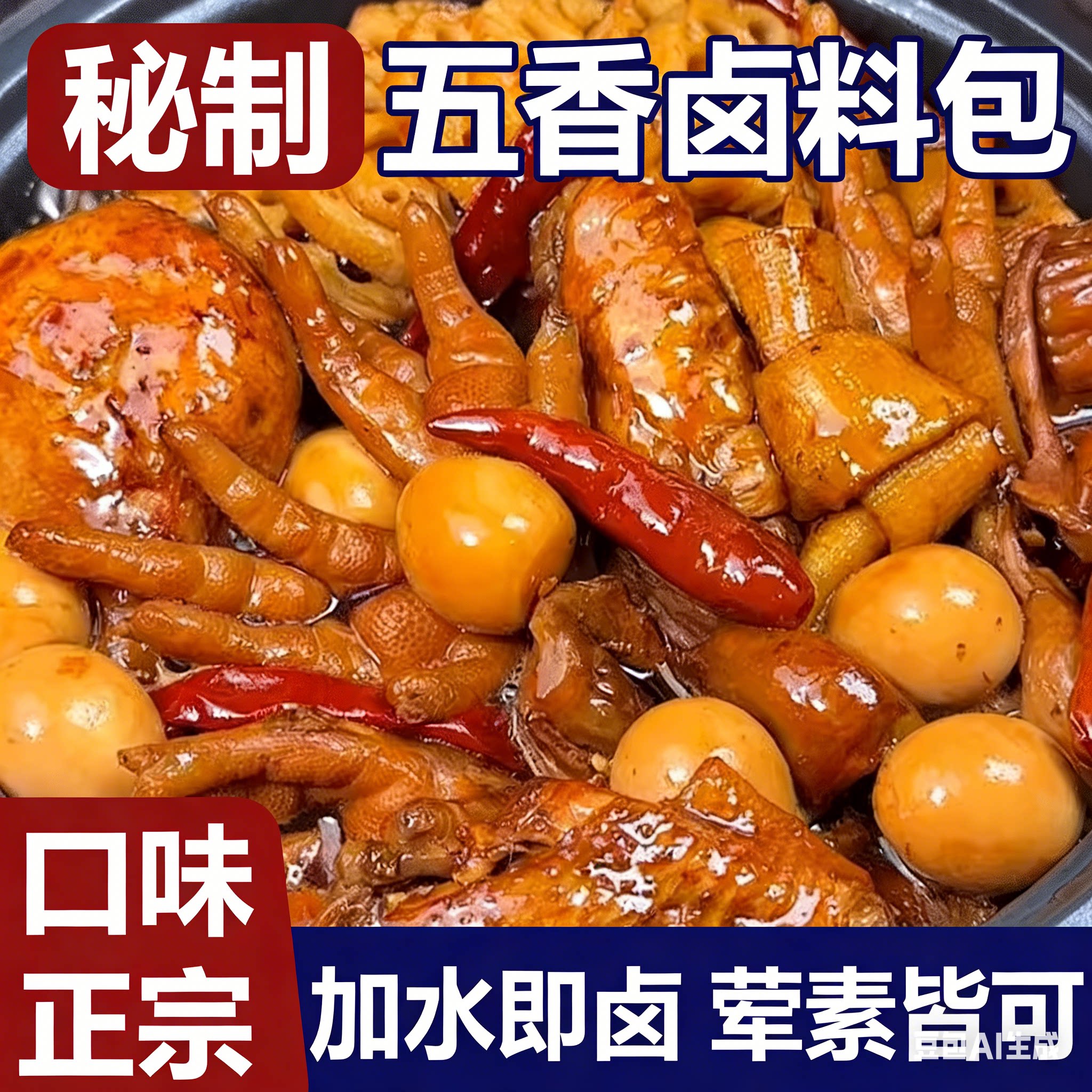 掌味坊秘制五香卤料包荤素加水即卤香辛料卤牛肉鸭货卤水口味正宗
