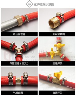 4分全铜内牙宝塔咀接头内丝宝塔嘴 软管接头水管天然气铜接头配件