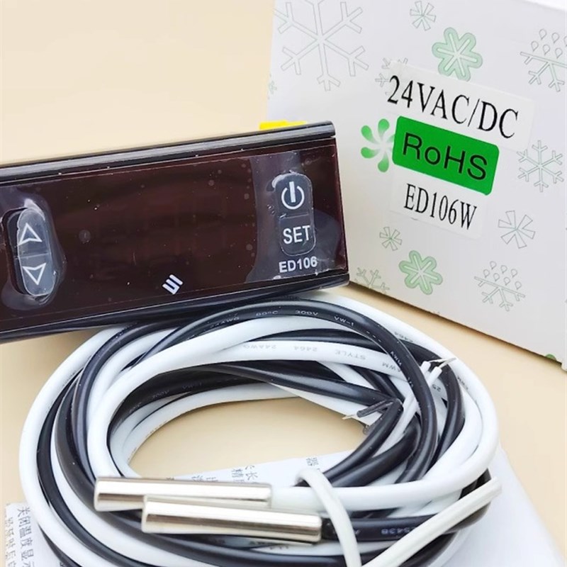 ED106W冷冻冷藏汽车电子显示温控器直流温度控制器12V -24VAC/CD