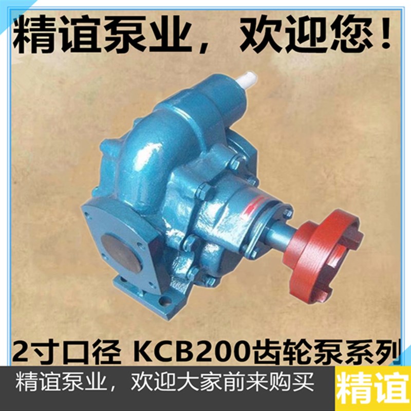 高温电动合金钢轮齿轮油泵KCB-200硬质合金钢轮泵头抽油泵输送泵