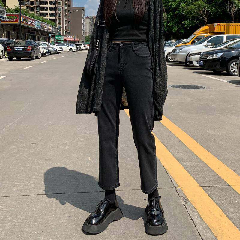 黑色Z181直筒牛仔女秋新冬2024款爆管款高腰显瘦加绒小裤个子烟法,个性定制/设计服务/DIY,牛仔服饰加工定制,淘宝优惠券,粉丝福利购,淘宝优惠卷