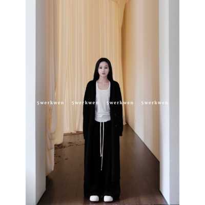 织5werwken 款毛衣开衫女秋冬慵懒风松弛感宽松纯5W2023FW色针长