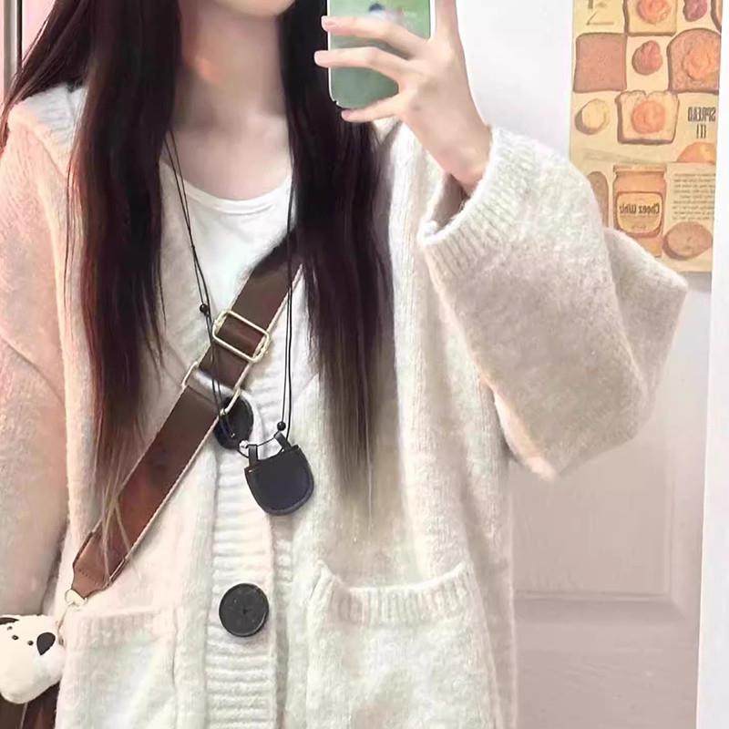 韩系慵懒高级套感灰2色连款帽毛C8M45441衣开衫外女秋冬季025新针,个性定制/设计服务/DIY,毛衣加工定制,淘宝优惠券,粉丝福利购,淘宝优惠卷