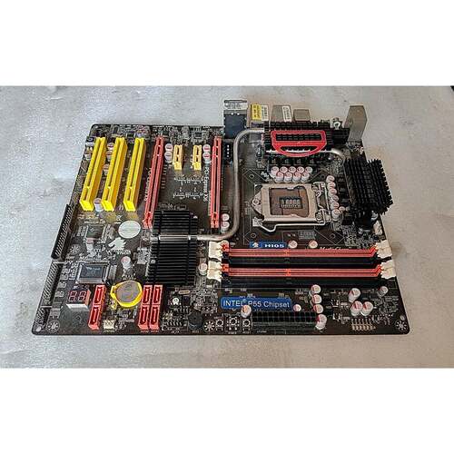 悍马 HIO5 DDR3内存 P55全固态豪华独显大板 双显卡槽 双网口