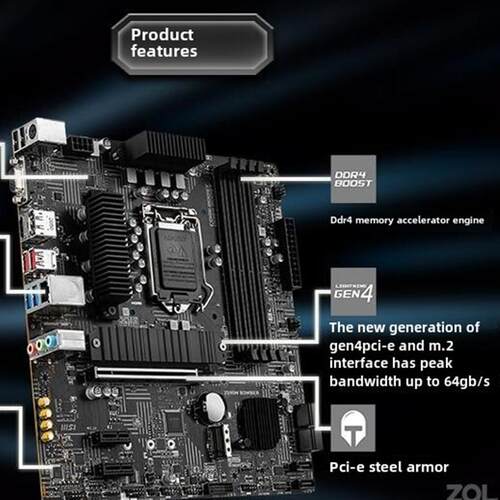 一年保修工包MSI/微星 Z590M BOMBER爆破弹主板支持10/11代处理器