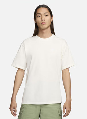 Nike耐克短袖男25夏新款宽松透气刺绣棉质圆领运动T恤FV0376-133