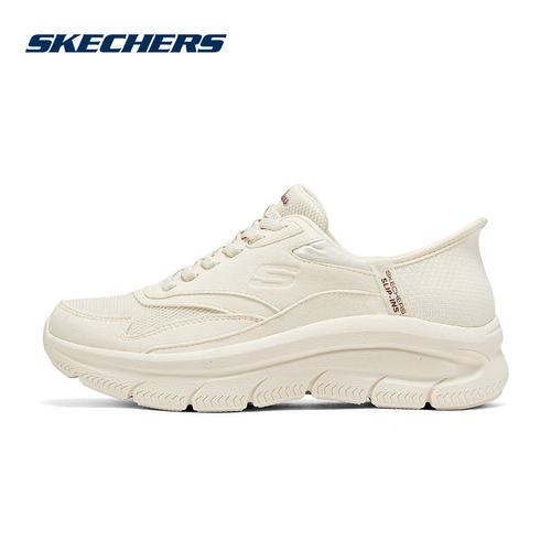 Skechers斯凯奇夏季女轻质舒适厚底增高休闲运动鞋158860/OFWT