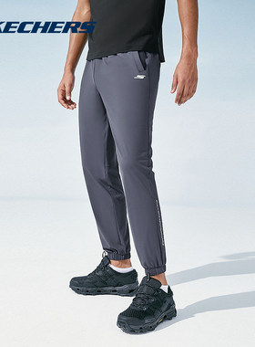 Skechers斯凯奇夏季男针织长裤舒适透气运动 P223M069/026R