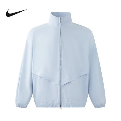 Nike耐克女子立领外套春新款运动休闲梭织防风宽松夹克HJ0315-423