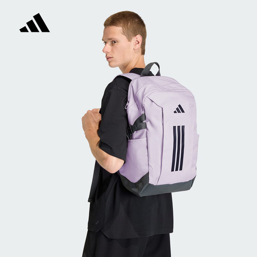 adidas阿迪达斯电脑专用隔袋多功能背包2026夏女双肩书包 KE3780