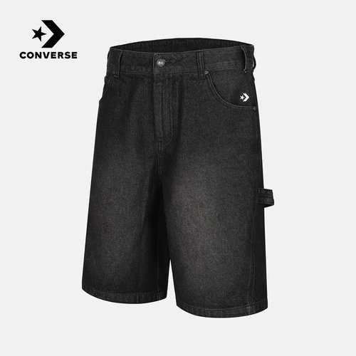 Converse匡威2026夏季男士牛仔运动休闲舒适梭织短裤 MCK085-DG0