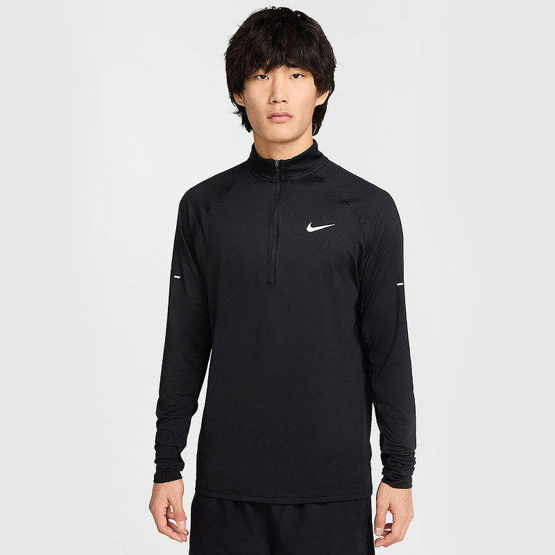Nike耐克男跑步上衣半拉链开襟夹克卫衣长袖梭织打底衫HV2181-010