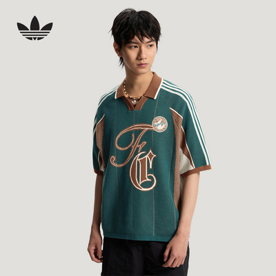 adidas阿迪达斯三叶草2026夏男休闲运动短袖T恤针织POLO衫 KY2159