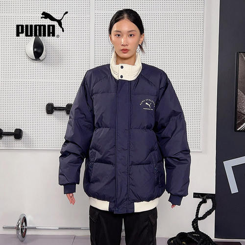 PUMA彪马夹克冬季新款男子休闲运动短款羽绒服立领外套692813-16