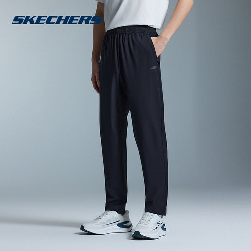 Skechers斯凯奇26夏季男士薄款舒适休闲运动裤梭织长裤 P226M104