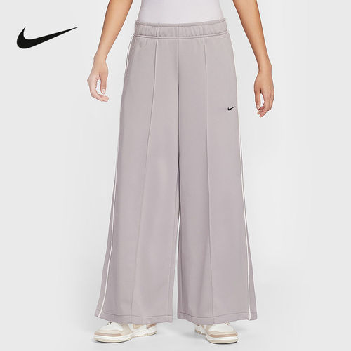 Nike耐克女裤子春新款宽松针织透气中腰阔腿运动长裤IH8515-009
