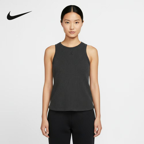 NIKE耐克女背心2026夏季休闲时尚针织圆领无袖运动T恤IF1161-010