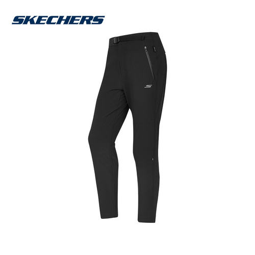Skechers斯凯奇新款女运动休闲裤舒适透气梭织长裤 P424W223/0018