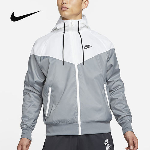 NIKE耐克外套男装春秋季新款运动服连帽休闲撞色夹克DA0002-084