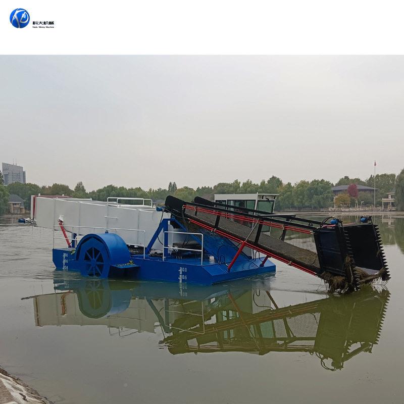 洁大全自动草船割河里公园型景区小YPB型打捞水草船水面清漂保设