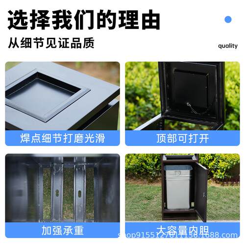 户外垃徐州浩澜圾桶不锈钢号垃圾箱室大环外商场酒店校卫学景区单