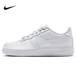 耐克/NIKE板鞋女子大童空军一号 AIR FORCE 1运动鞋 DH2920-111白