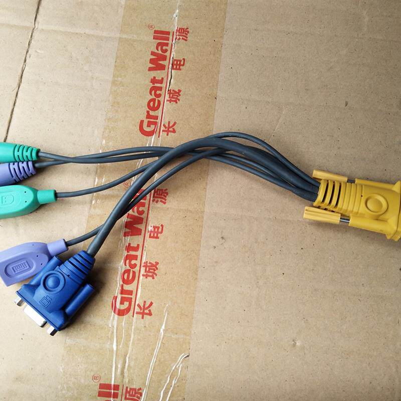 切换器连接线 VGA转VGA+USB+PS2 CS1716I  CS1708I KVM切换器线